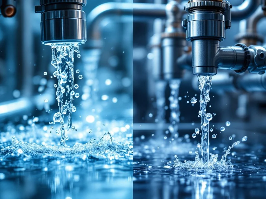 osmose-water-zuivering-industriele-reiniging-apparatuur.jpg Industriรซle reinigingsapparatuur voor en na behandeling met osmosewater, toont verschil tussen kalkaanslag en schone oppervlakken